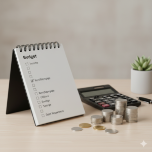 personal financial planning with budget checklist to avoid debt problems