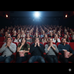 Audience reactions to shocking movie plot twists